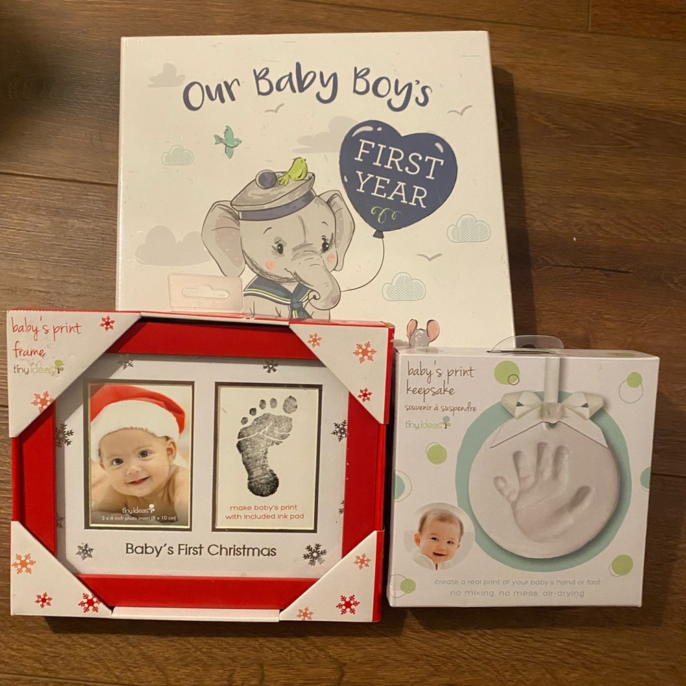 Baby Boy's First Year Memory Set